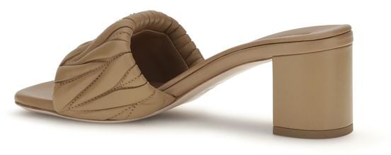 Miu Miu Beige Lamb Ovis Aries Platform Sandals