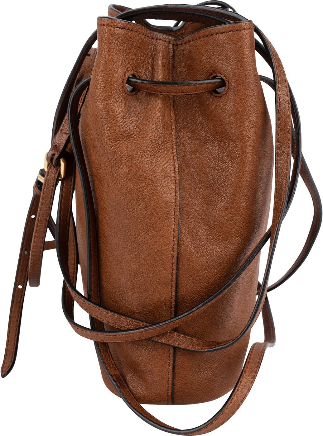 Miu Miu Calfskin Leather Mini Drawstring Bucket Crossbody Bag