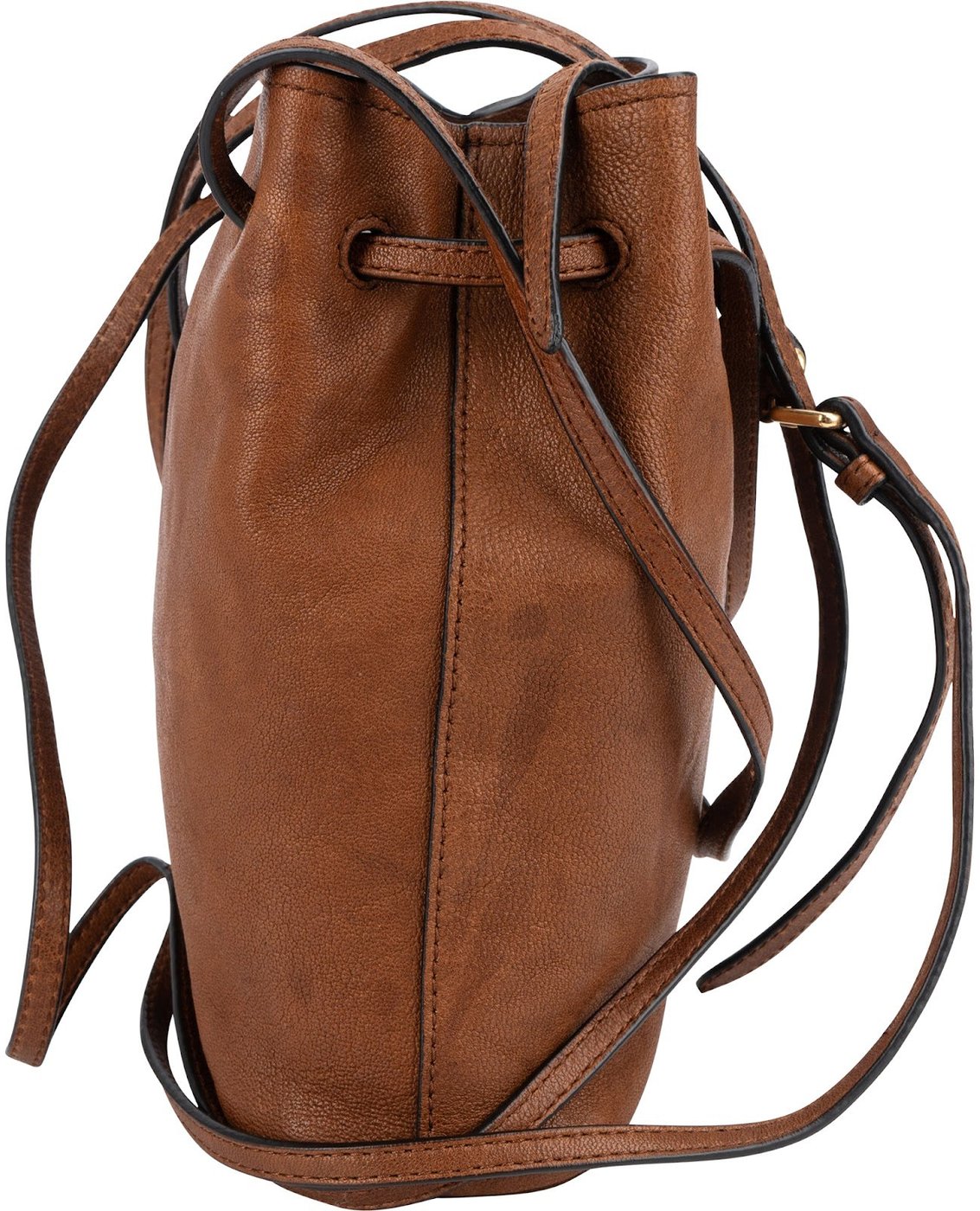 Miu Miu Calfskin Leather Mini Drawstring Bucket Crossbody Bag