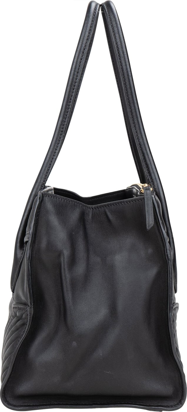 Miu Miu Quilted Nappa Leather Chevron Biker Handbag