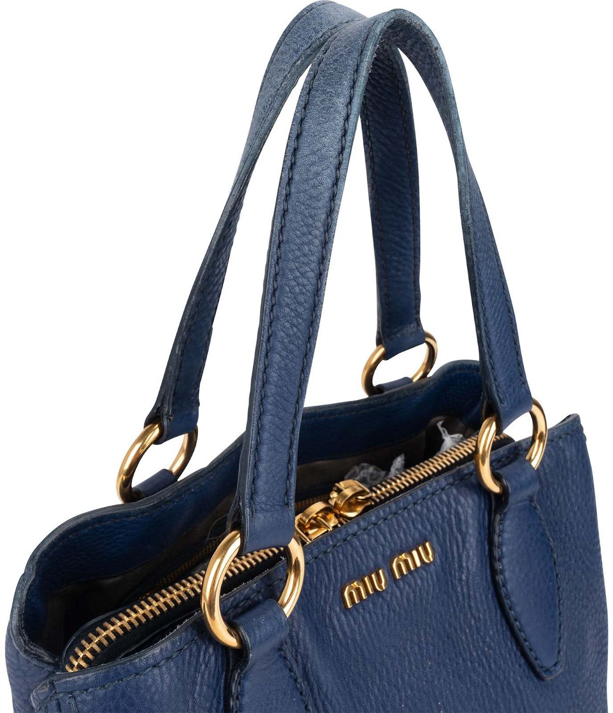 Miu Miu Vitello Daino Small Tote Handbag