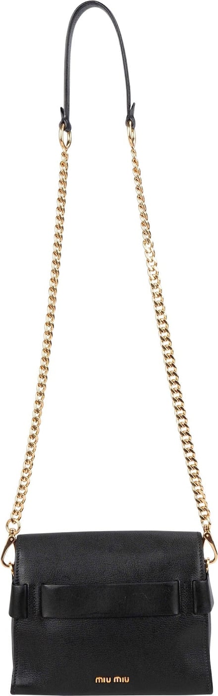 Miu Miu Madras Leather Flap Crossbody Bag