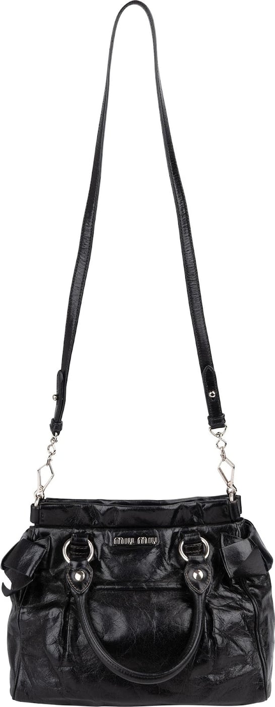 Miu Miu Vitello Lux Leather Handbag