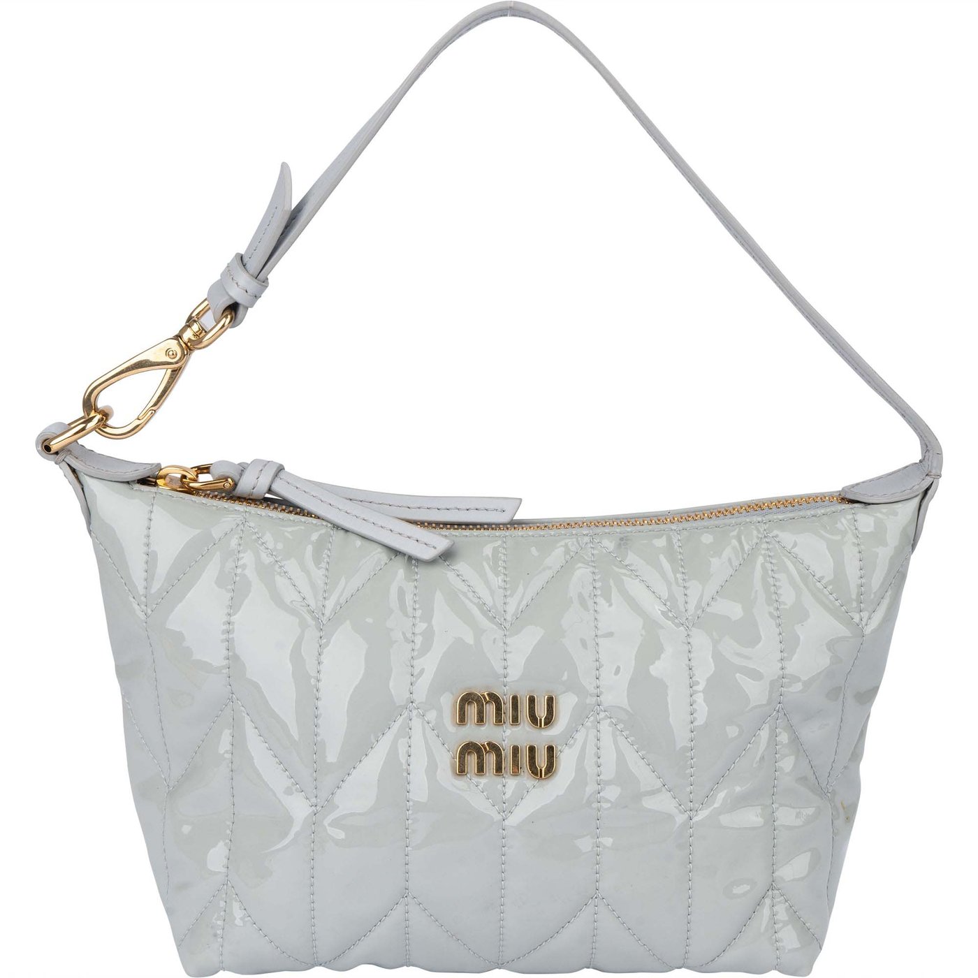 Miu Miu Quilted Patent Mini Handbag