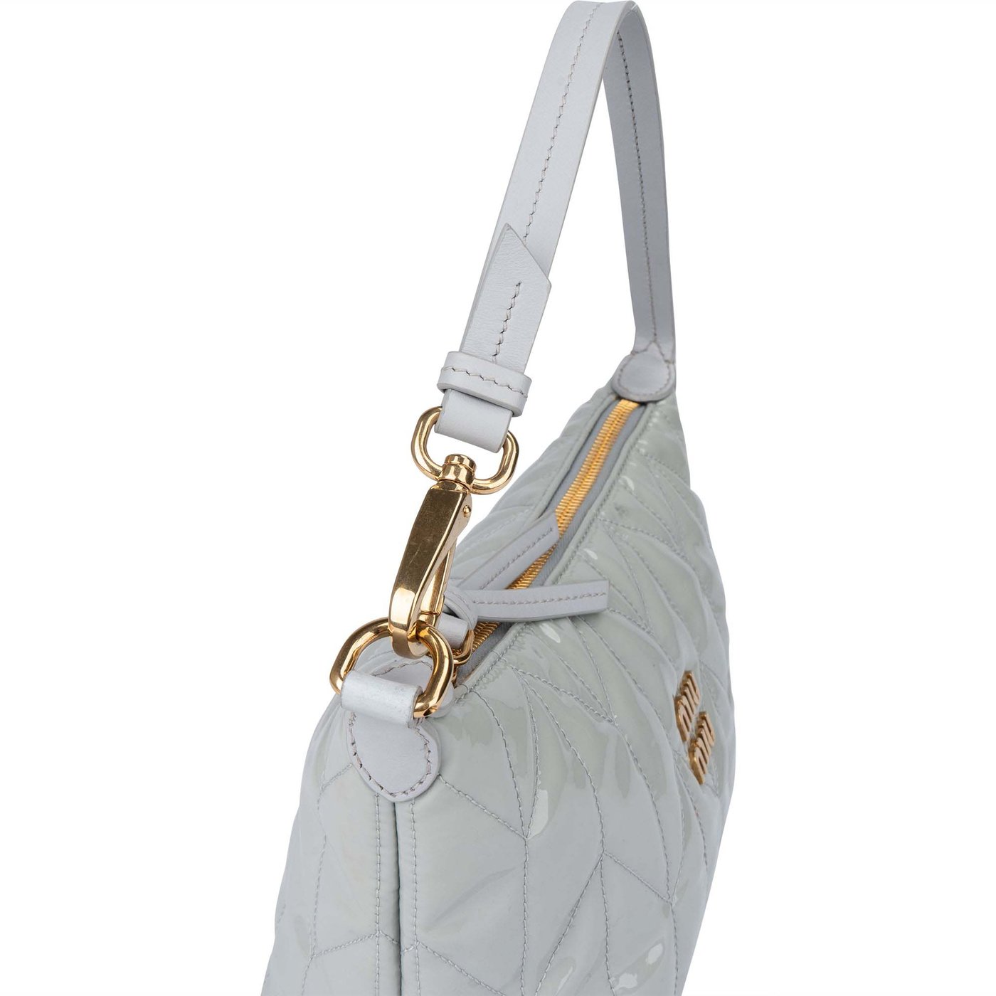 Miu Miu Quilted Patent Mini Handbag