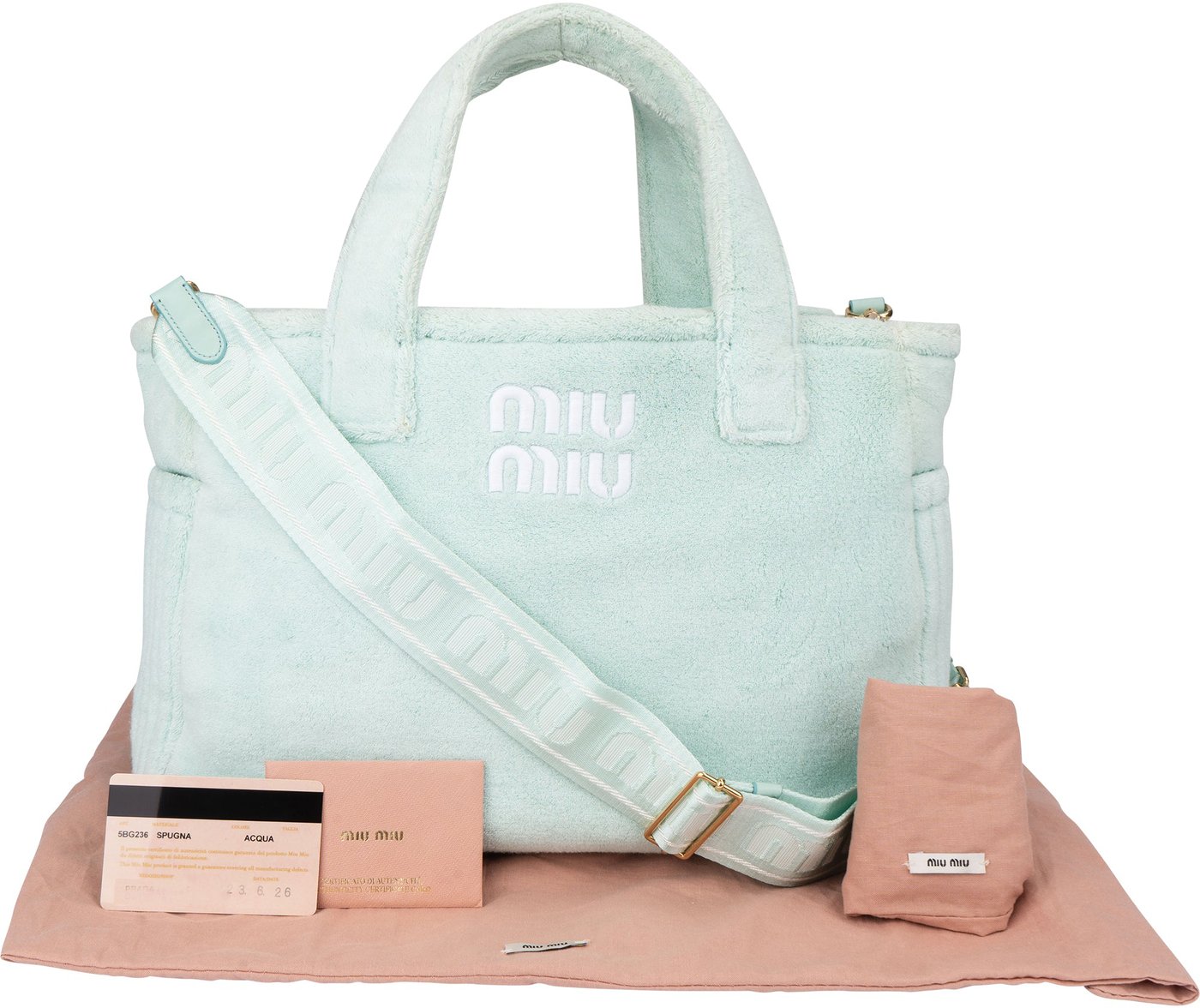 Miu Miu Acqua Sponge Handbag