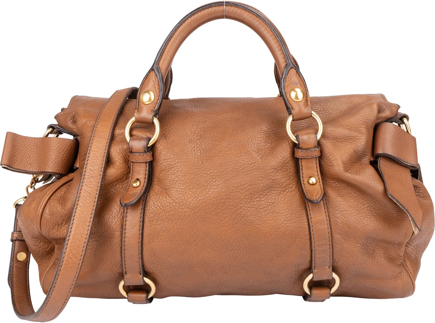 Miu Miu Classic Leather City Handbag
