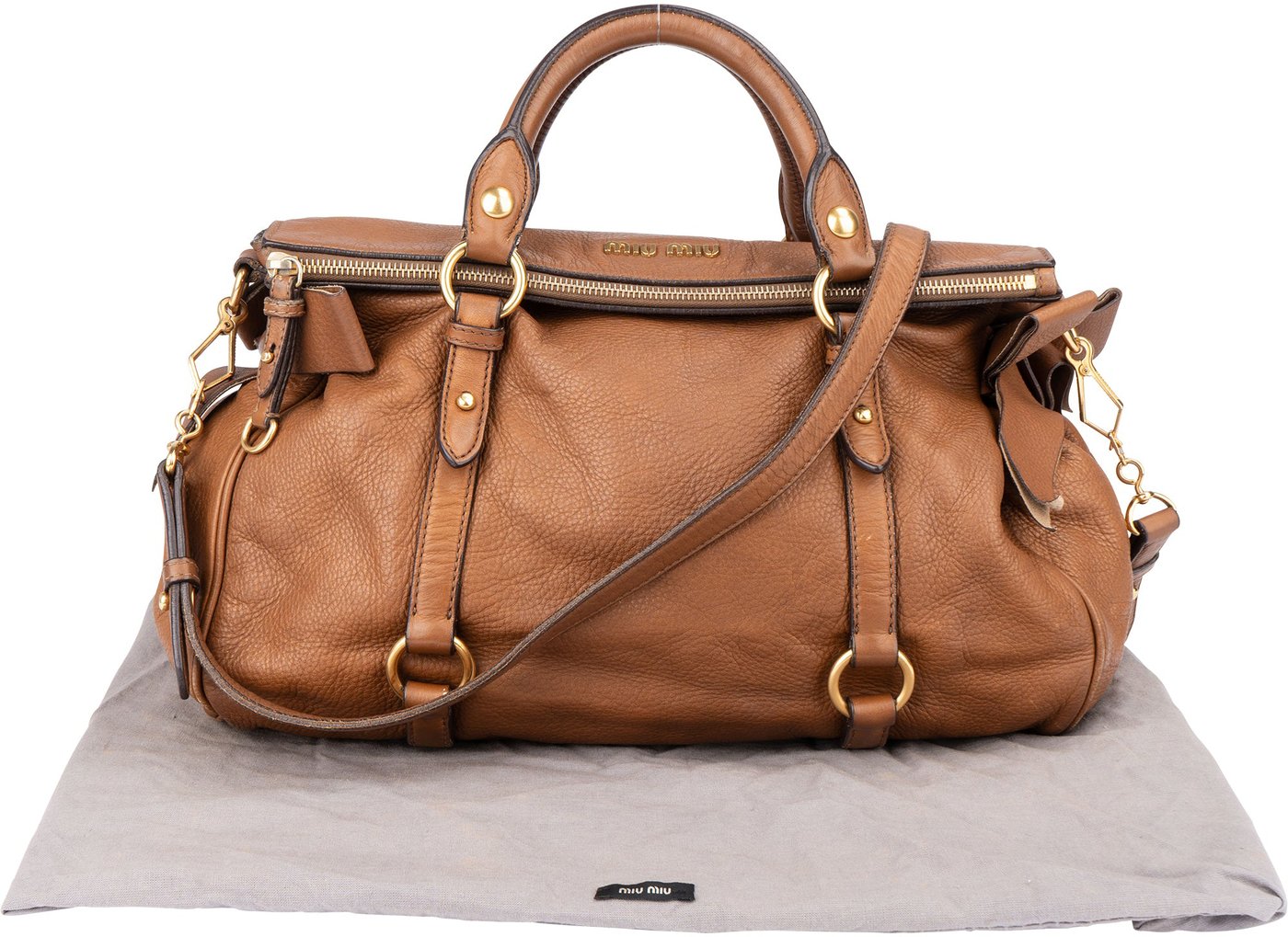 Miu Miu Classic Leather City Handbag