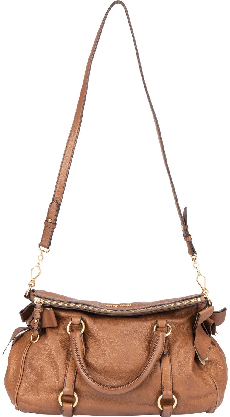 Miu Miu Classic Leather City Handbag