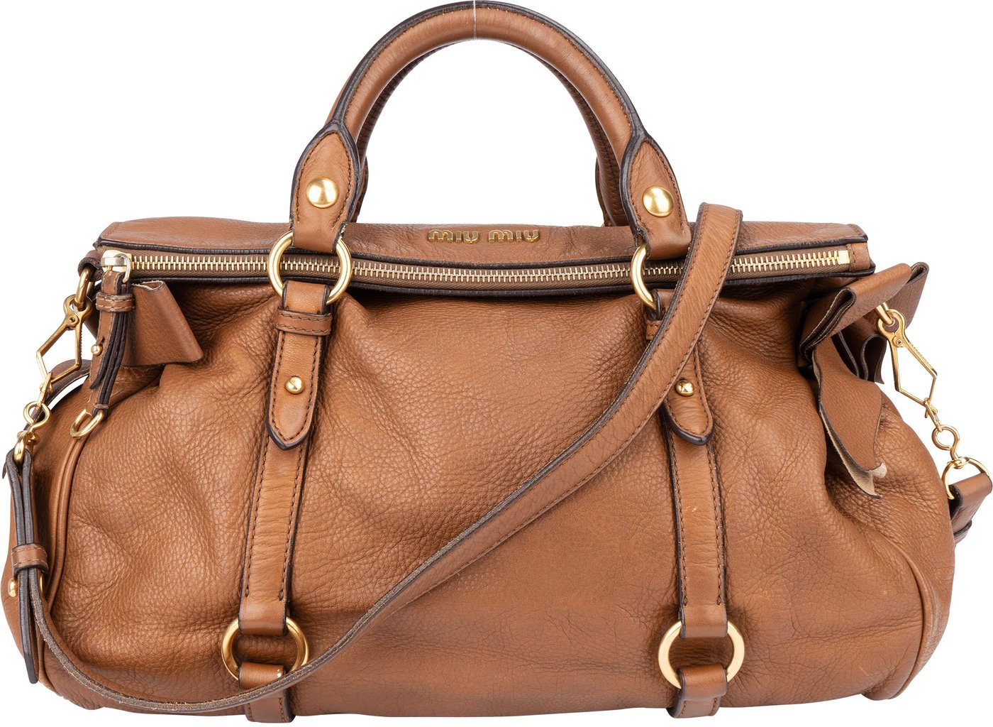 Miu Miu Classic Leather City Handbag