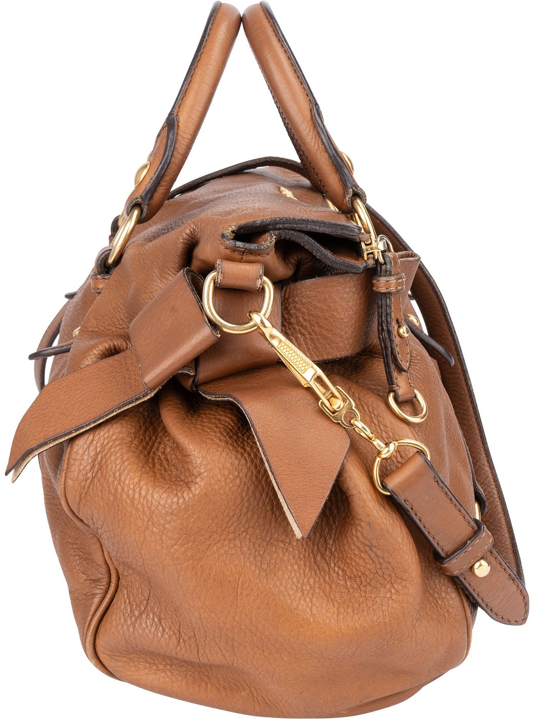 Miu Miu Classic Leather City Handbag