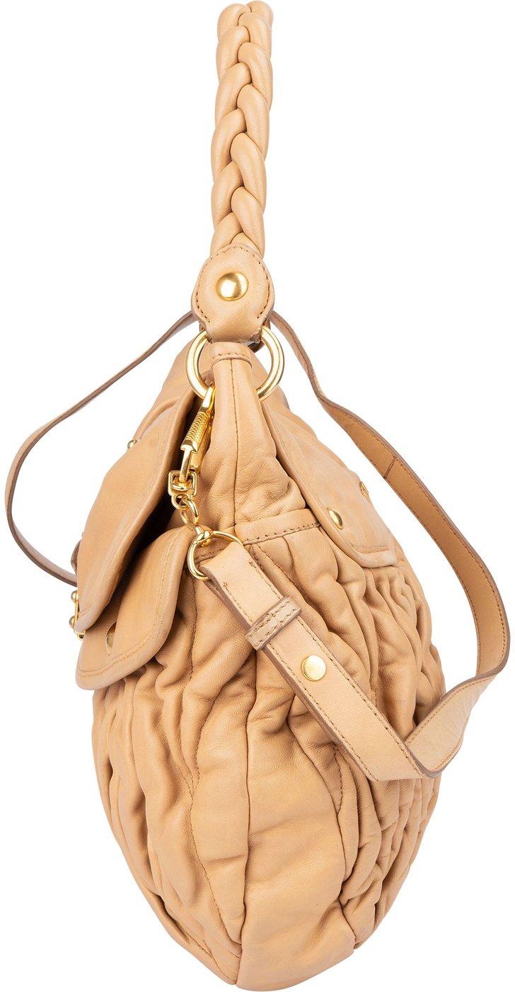 Miu Miu Quilted Leather City Handbag