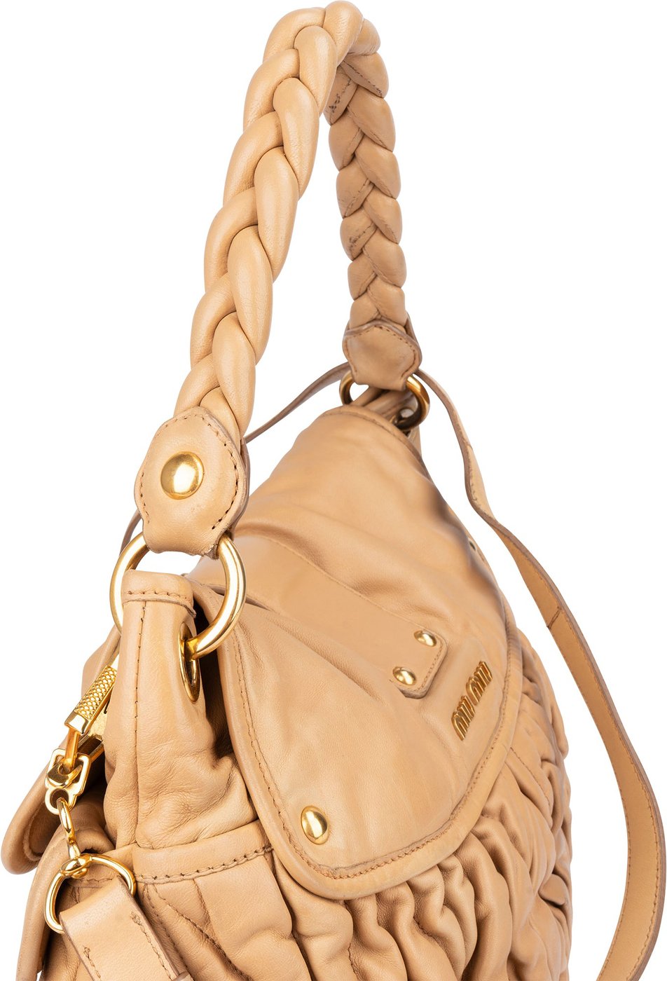 Miu Miu Quilted Leather City Handbag