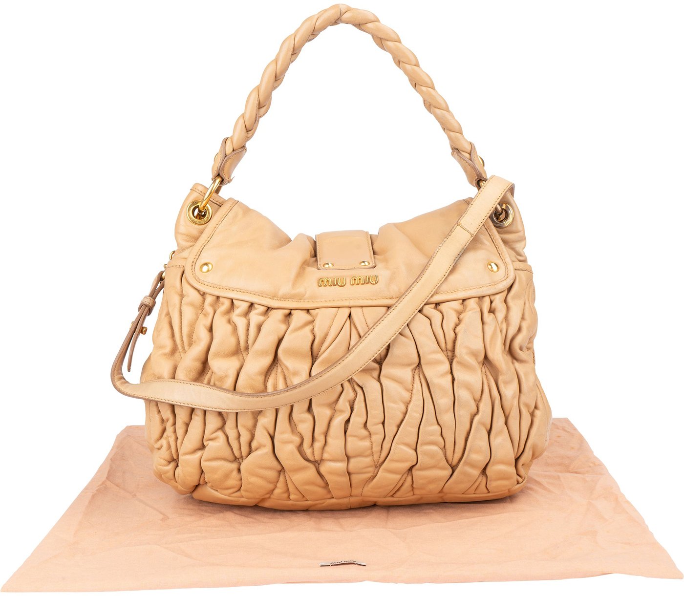 Miu Miu Quilted Leather City Handbag