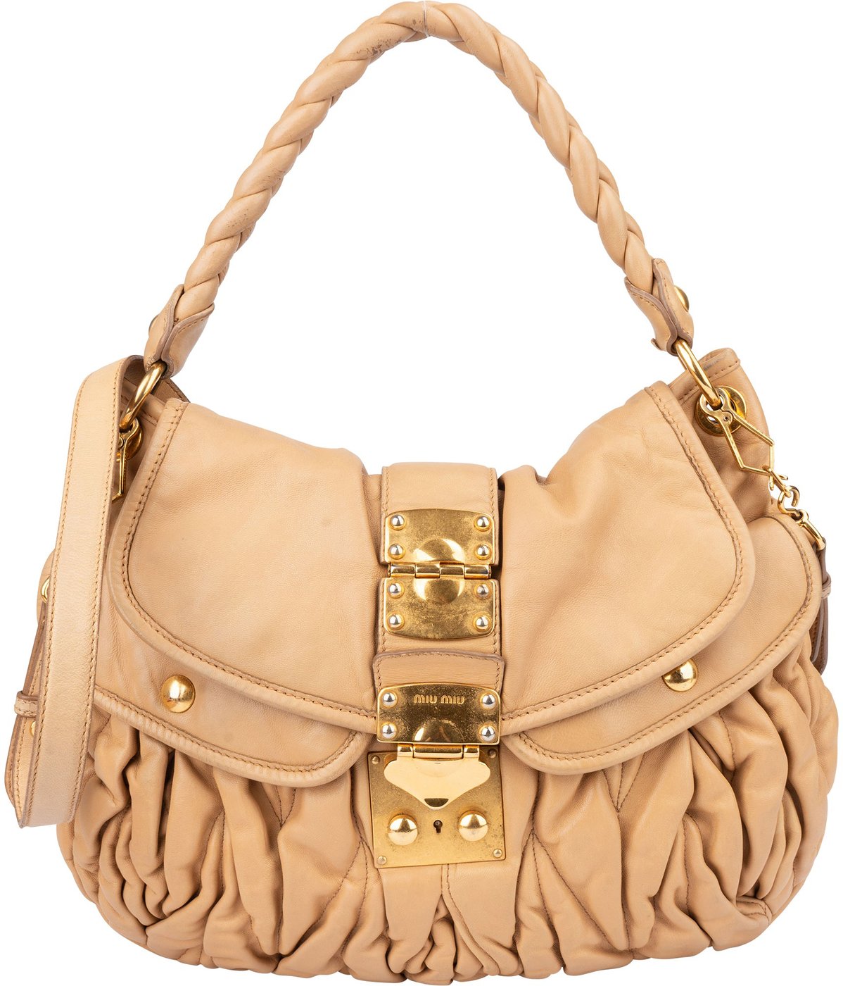 Miu Miu Quilted Leather City Handbag