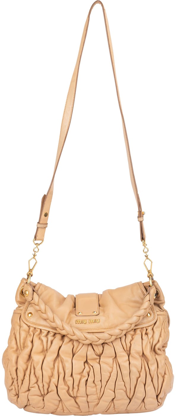 Miu Miu Quilted Leather City Handbag
