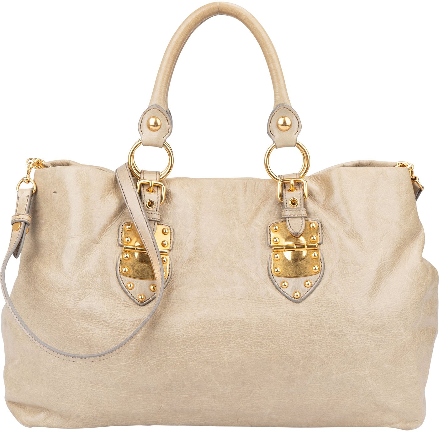 Miu Miu Classic Leather City Handbag