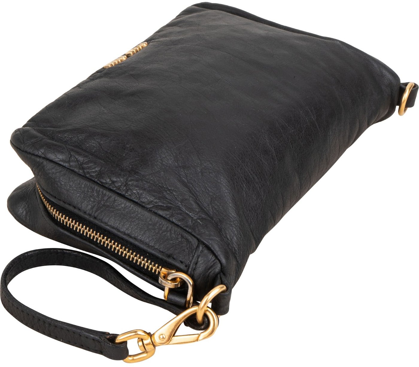 Miu Miu Leather Wristlet Pouch Handbag