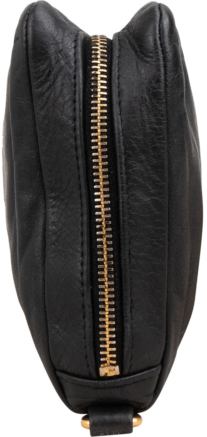 Miu Miu Leather Wristlet Pouch Handbag