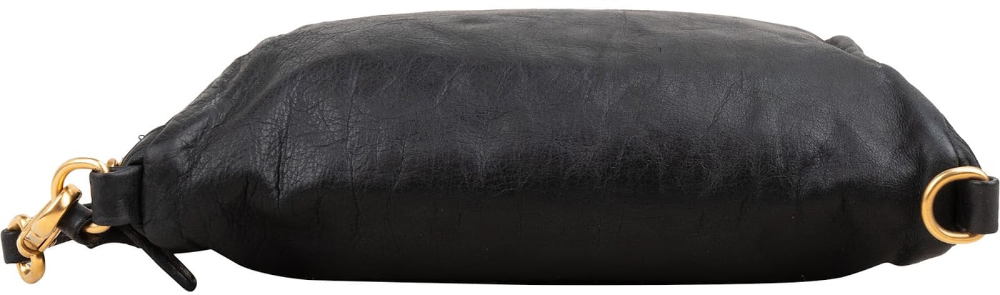 Miu Miu Leather Wristlet Pouch Handbag