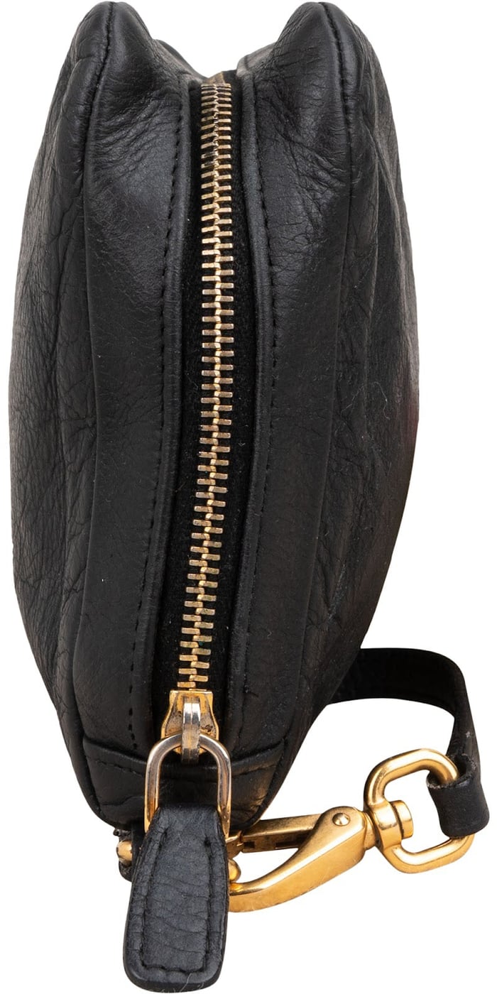 Miu Miu Leather Wristlet Pouch Handbag