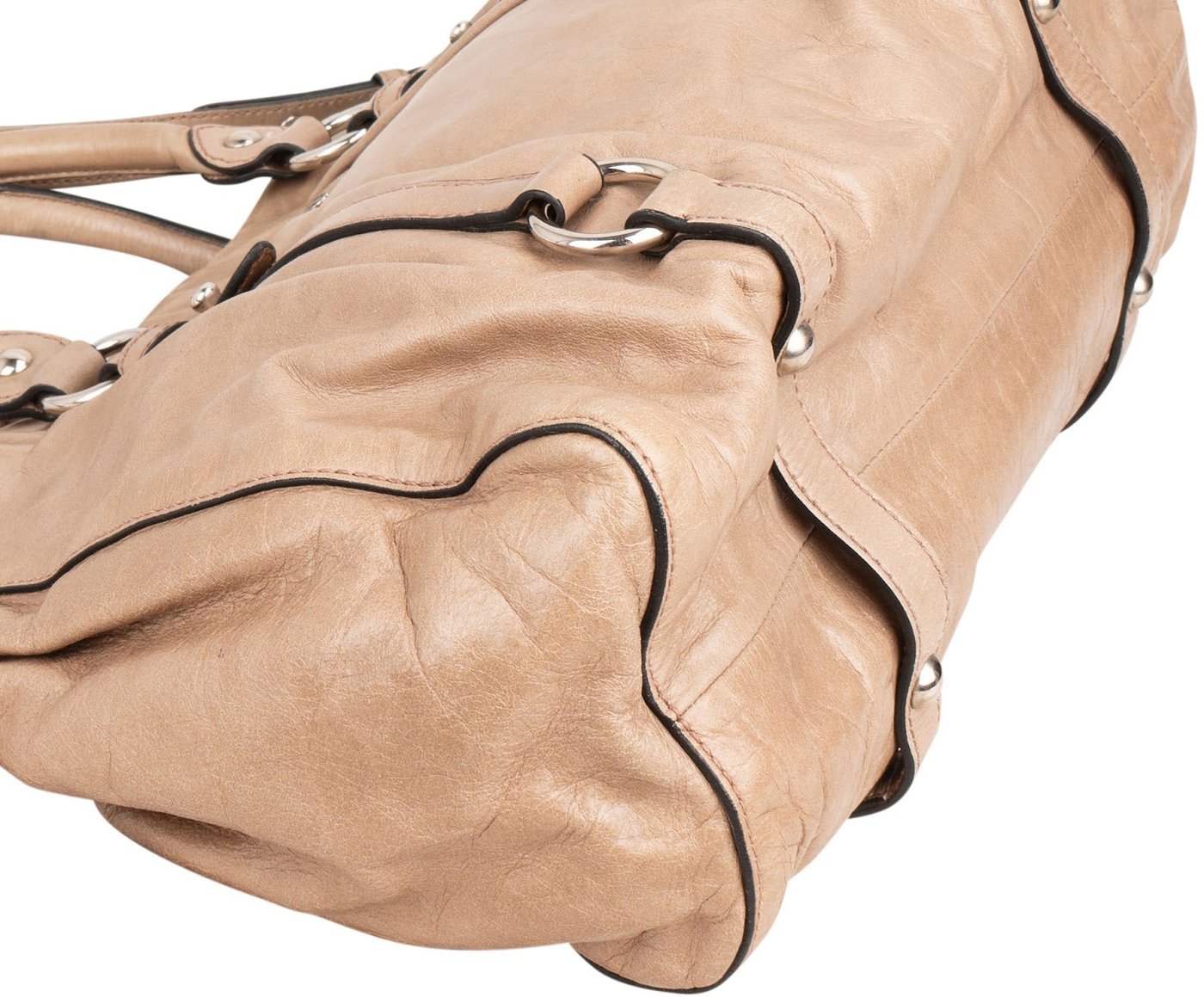 Miu Miu Vitello Lux Bow Handbag