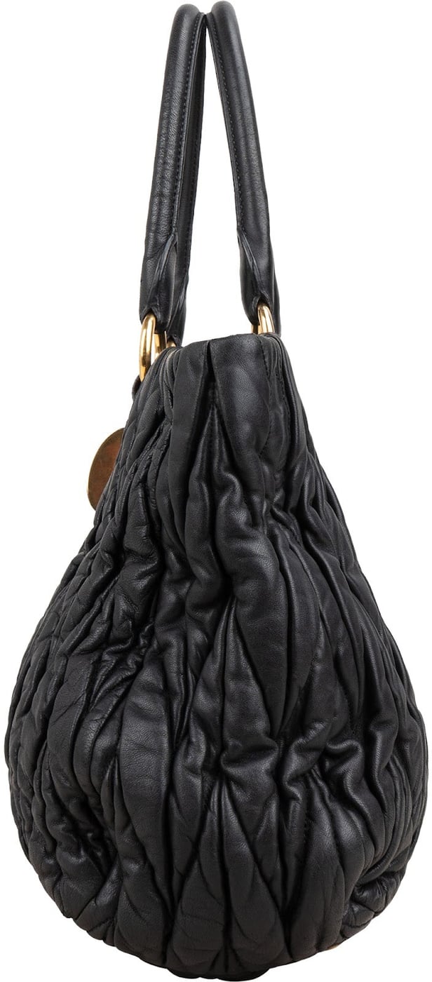 Miu Miu Matelassé Leather Coffer Handbag