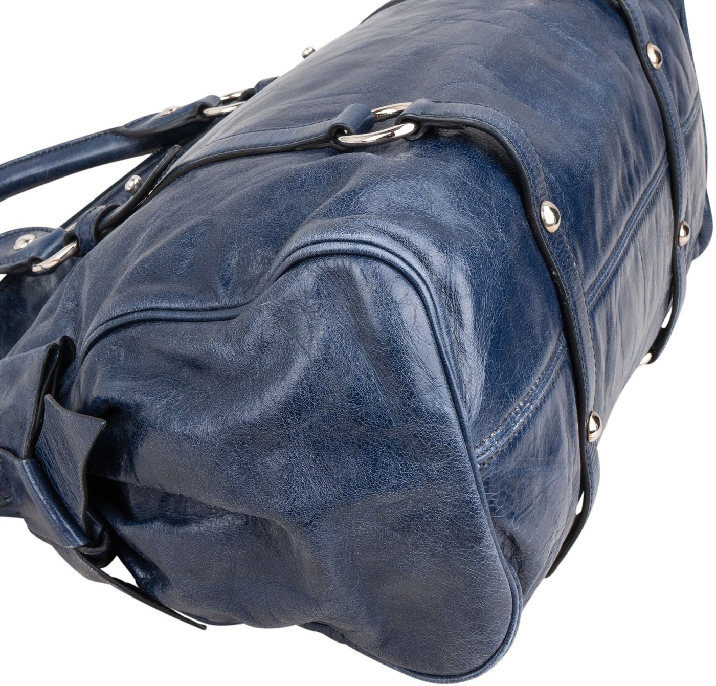 Miu Miu Vitello Lux Leather Bow Satchel Handbag