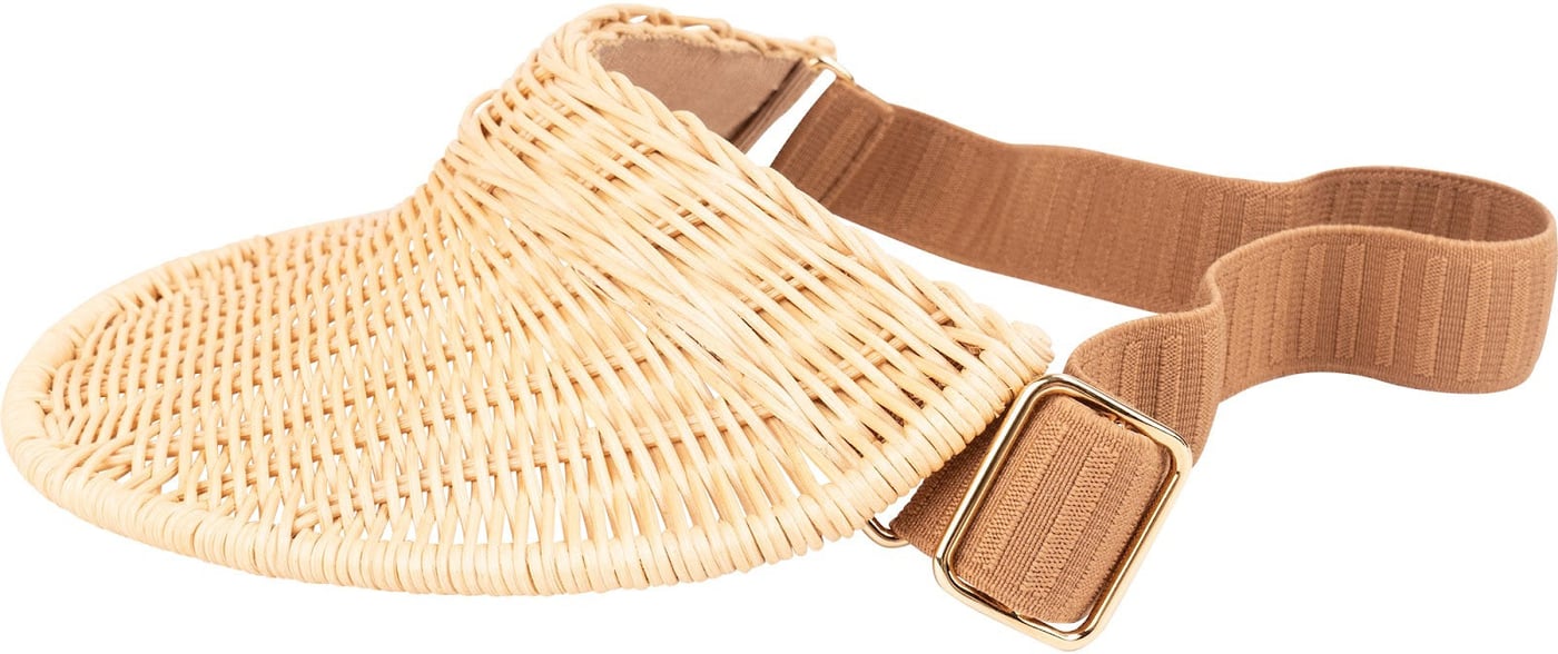 Miu Miu Woven Basket Visor Cap