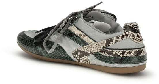 Miu Miu Gray Other Fibres Athletic Sneakers
