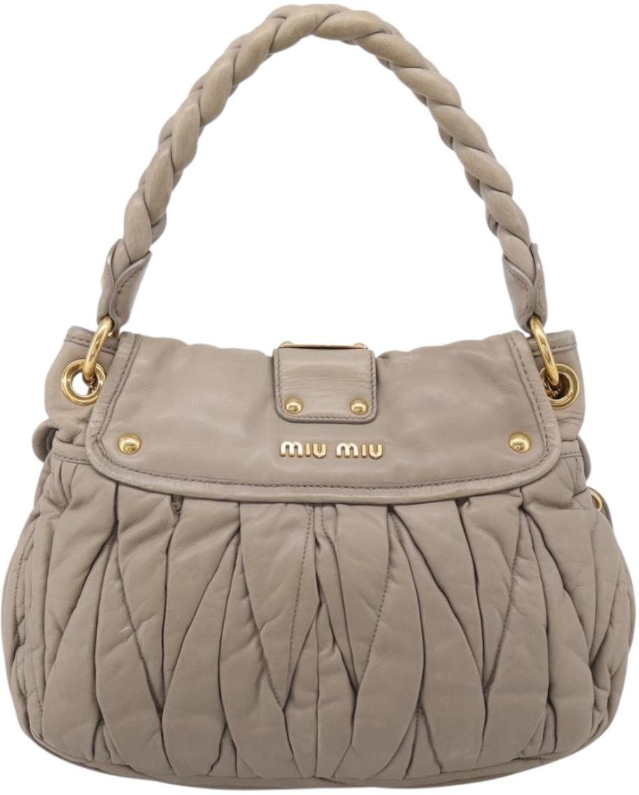 Miu Miu Coffer Hobo Matelasse Leather Large