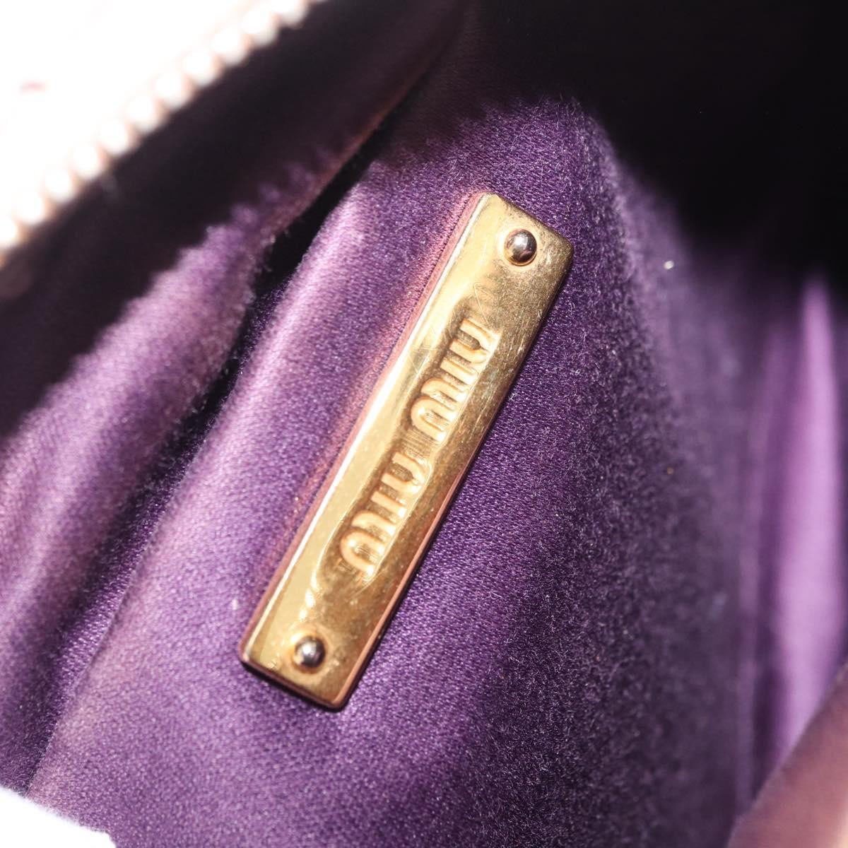 Miu Miu Shoulder Matelasse Leather Mini