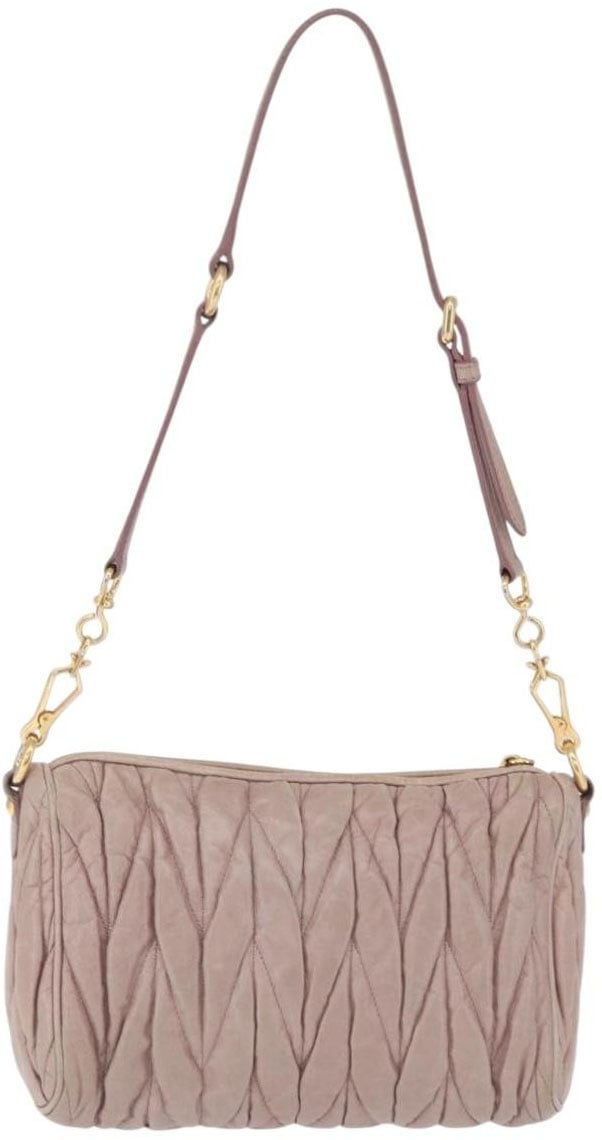 Miu Miu Shoulder Matelasse Leather Mini