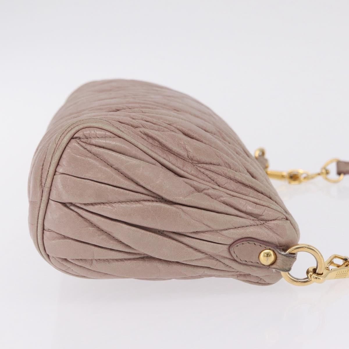 Miu Miu Shoulder Matelasse Leather Mini