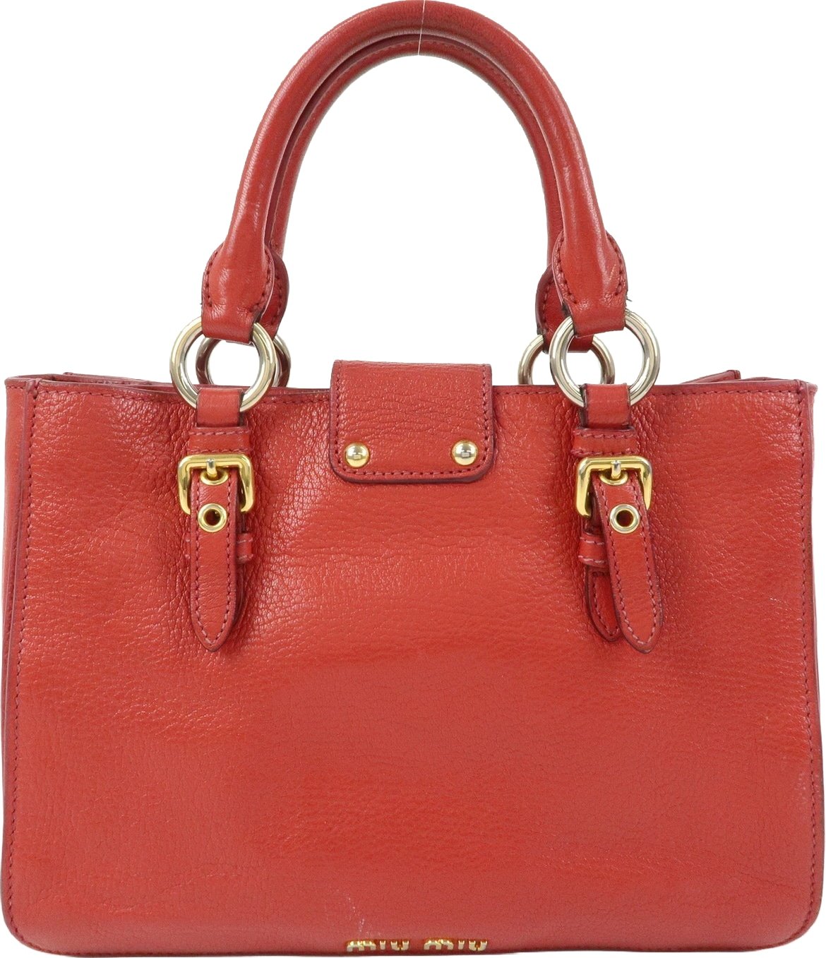 Miu Miu Madras Convertible Lock Leather Small