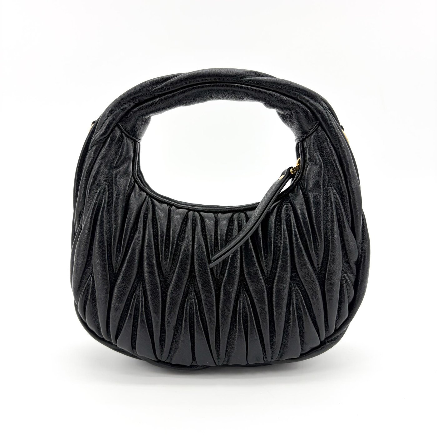 Miu Miu Wander Hobo Matelasse Leather Small