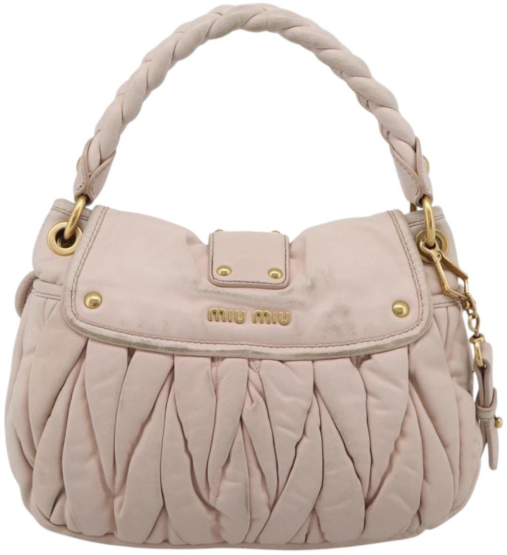 Miu Miu Coffer Hobo Matelasse Leather Large