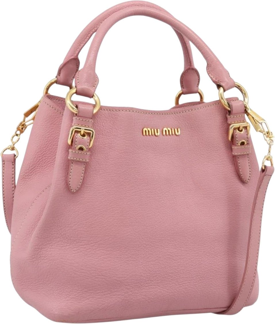 Miu Miu Madras Convertible Leather Medium