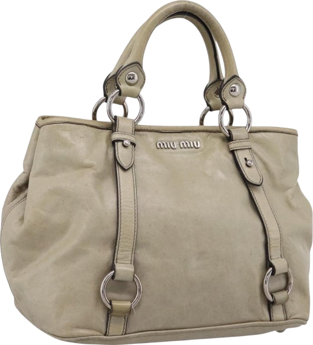Miu Miu Bow Satchel Vitello Lux Medium