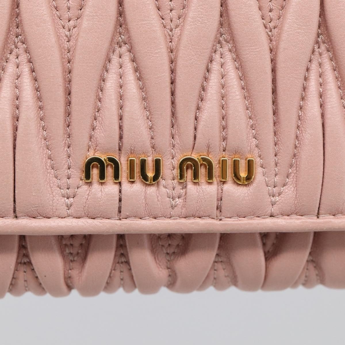 Miu Miu Matelasse Leather