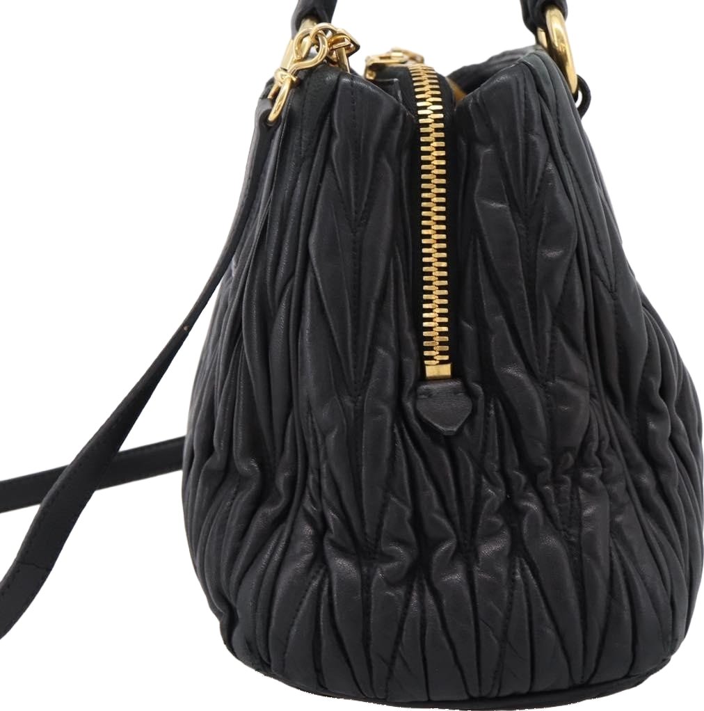 Miu Miu Madras Bowler Matelasse Leather Medium