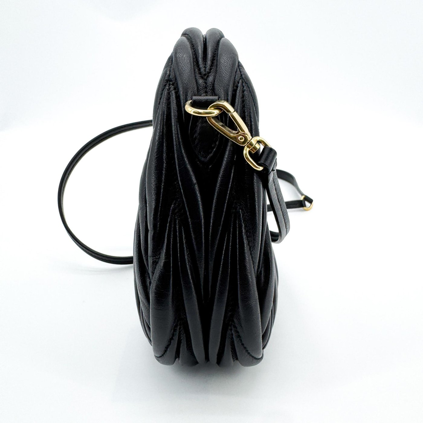 Miu Miu Wander Hobo Matelasse Leather Micro