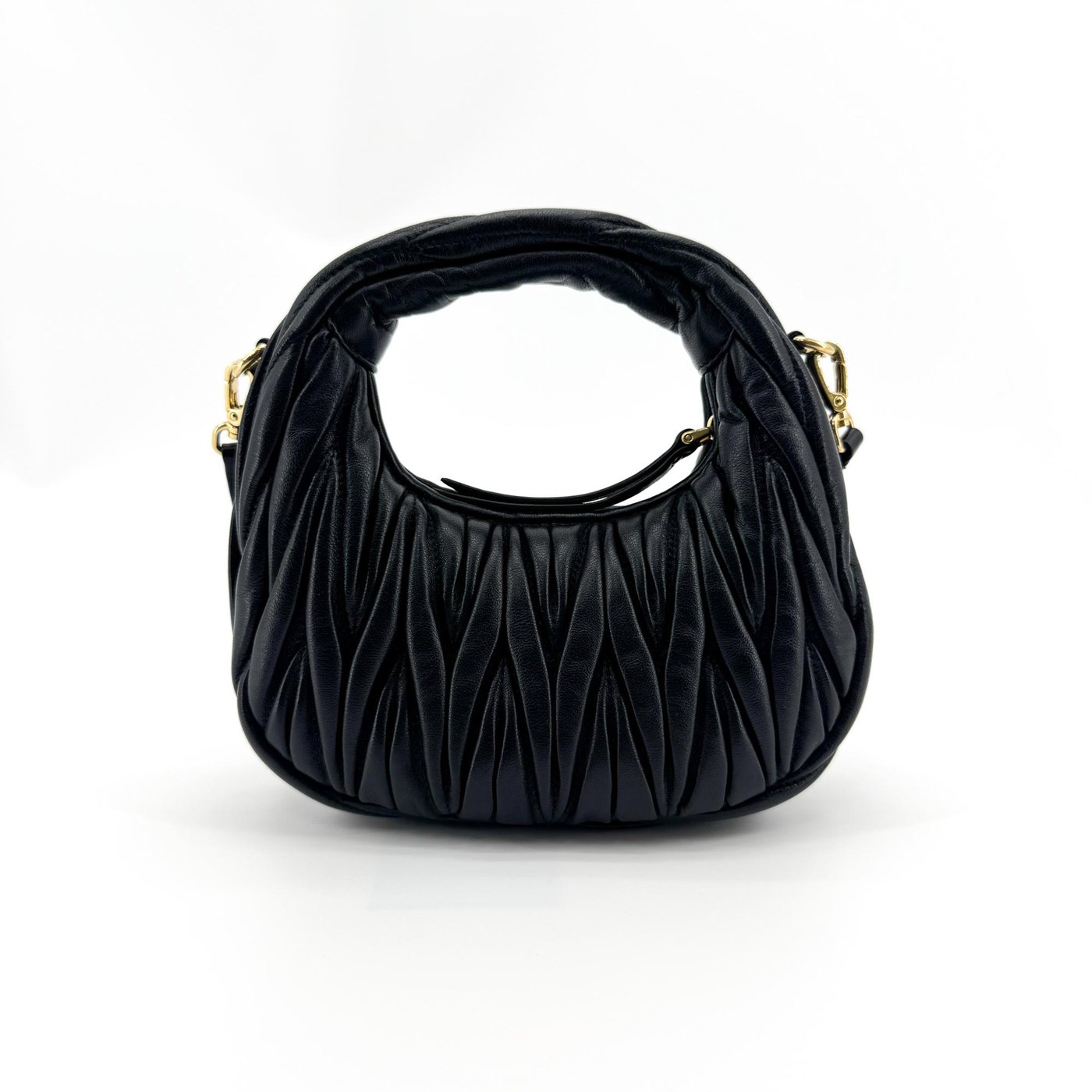 Miu Miu Wander Hobo Matelasse Leather Micro