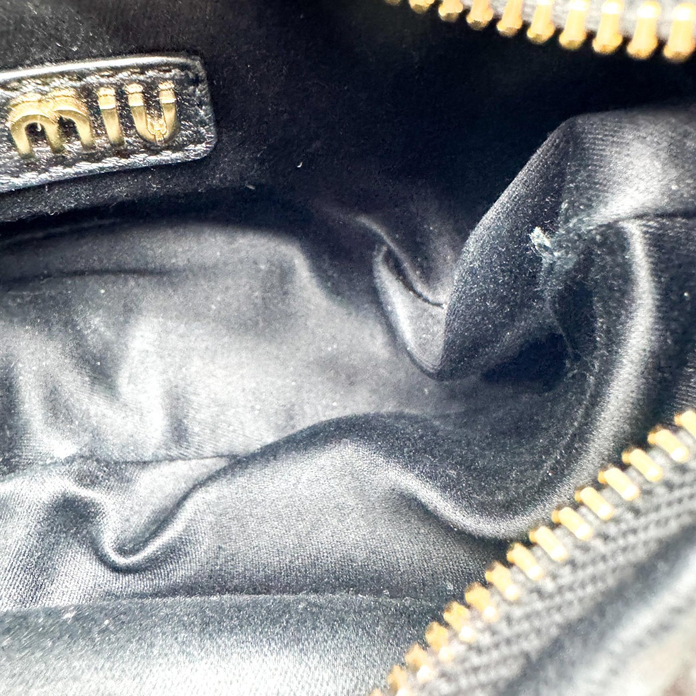 Miu Miu Wander Hobo Matelasse Leather Micro