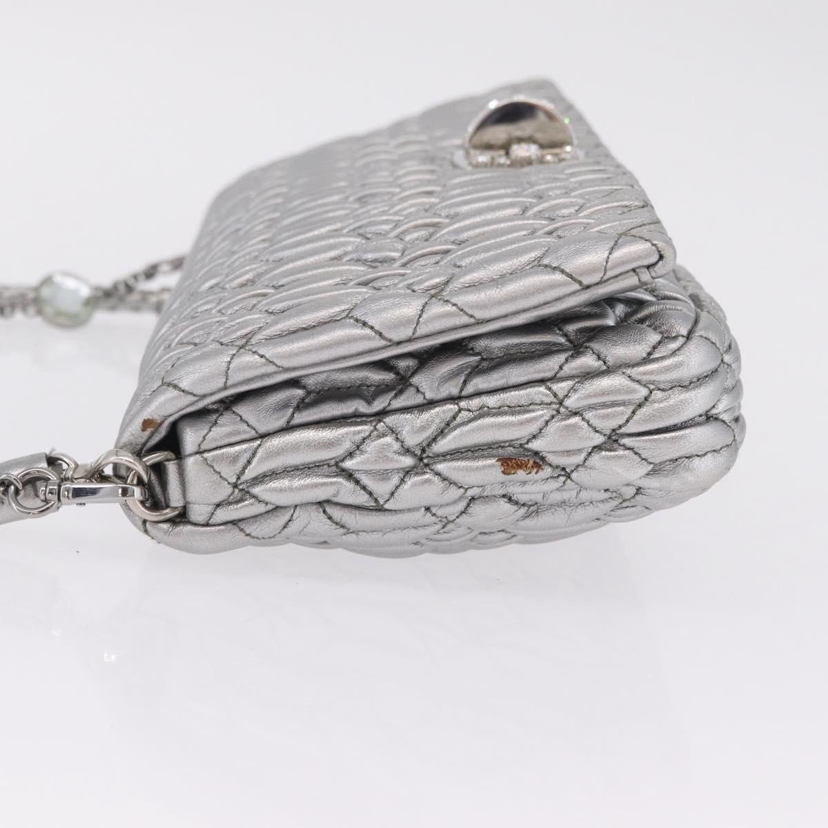 Miu Miu Crystal Clutch Matelasse Leather Medium