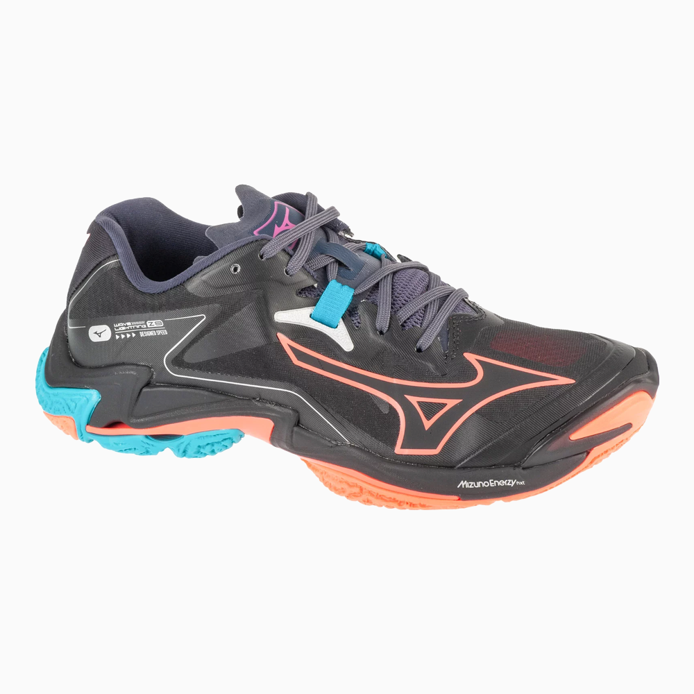 Mizuno Wave Lightning Z8(U) / Black/Neon Flame/Peacock Blue