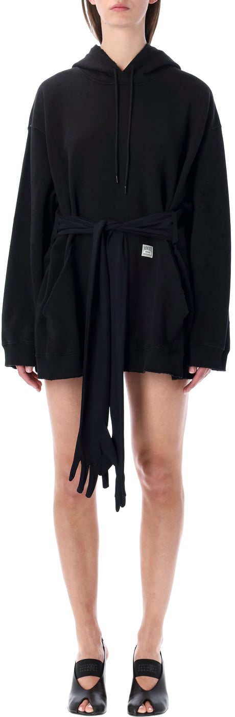 Hoodie Mini Dress Nero