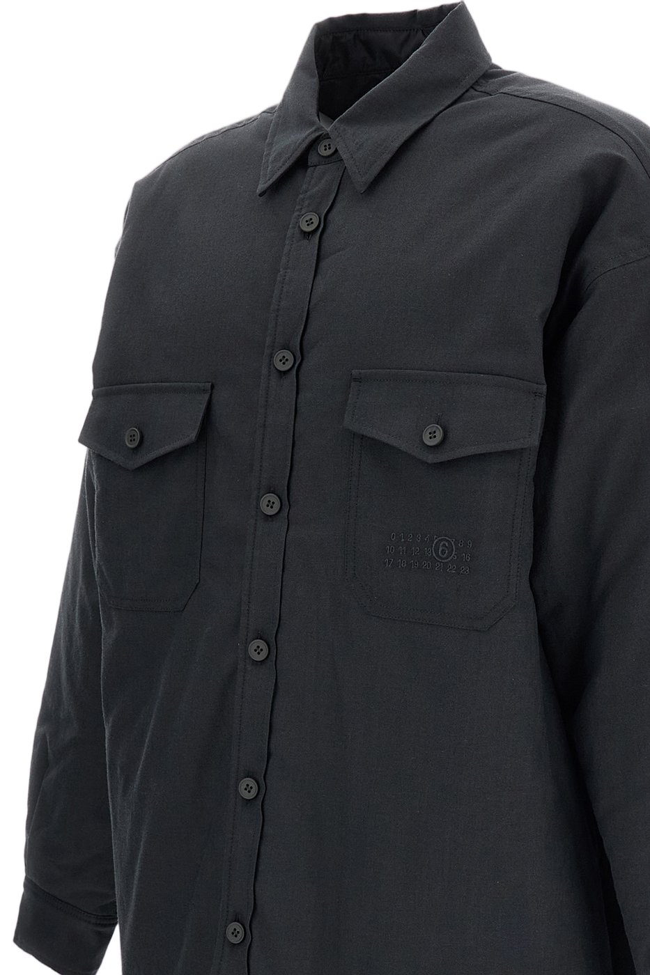 Logo-Embroidered Chest-Pocket Casual Shirt
