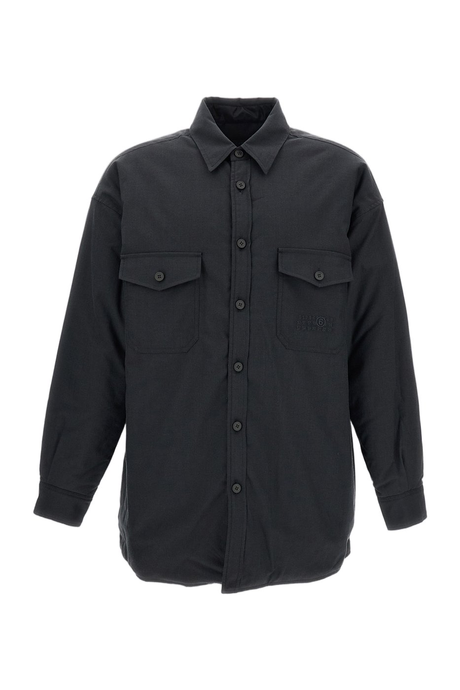 Logo-Embroidered Chest-Pocket Casual Shirt
