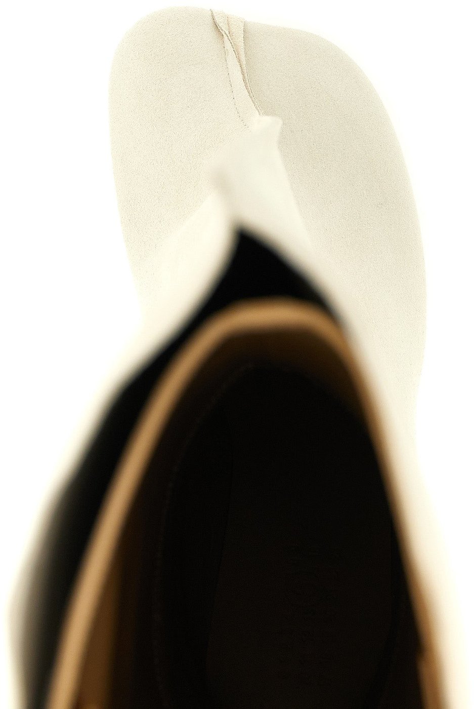 MM6 Maison Margiela White Cowhide Over The Knee